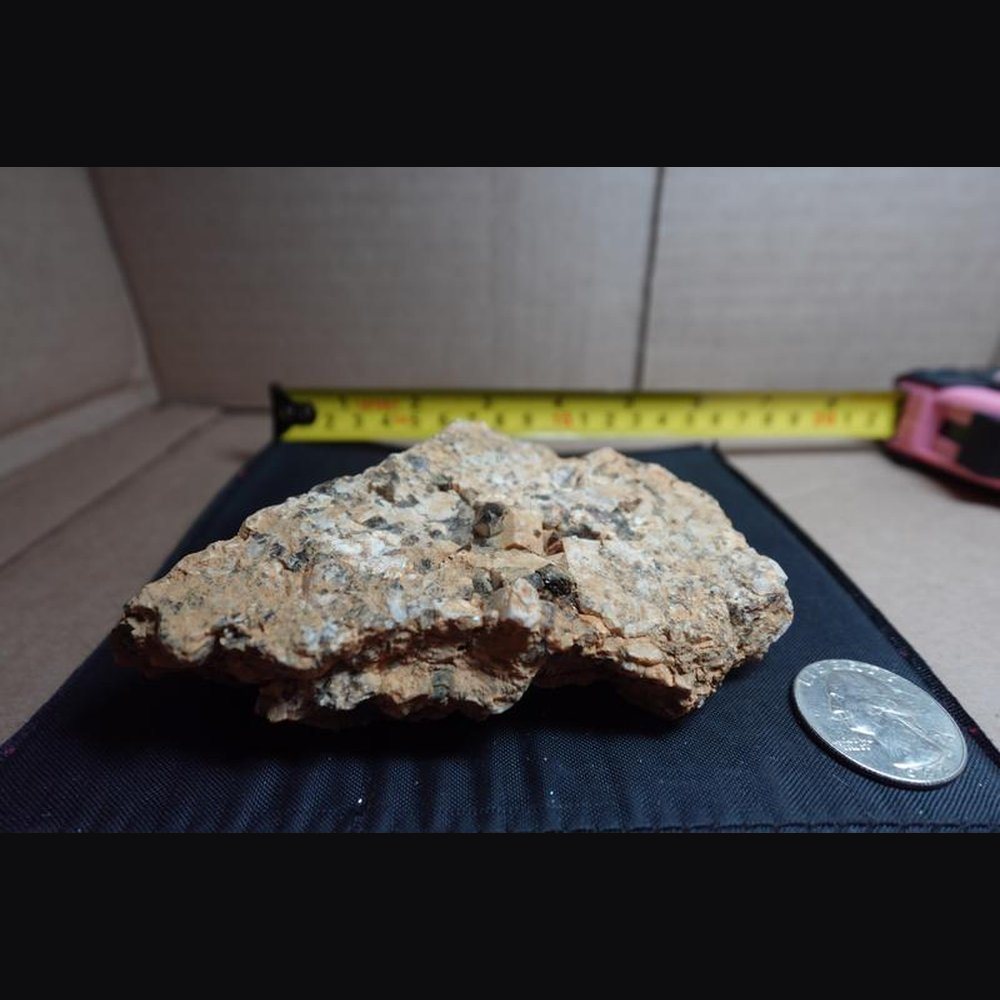 Pegmatite mix: smoky quartz, feldspar (amazonite-var), schorl